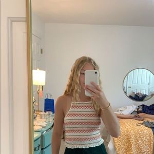 AMERICAN EAGLE smocked halter top